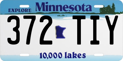 MN license plate 372TIY