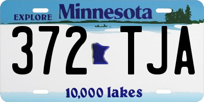 MN license plate 372TJA