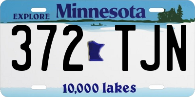 MN license plate 372TJN