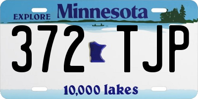MN license plate 372TJP