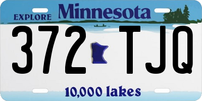 MN license plate 372TJQ