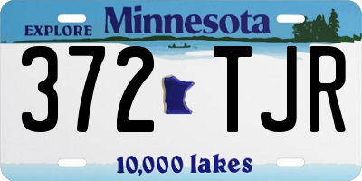 MN license plate 372TJR