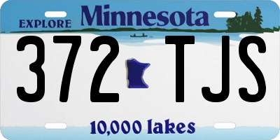 MN license plate 372TJS