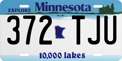 MN license plate 372TJU