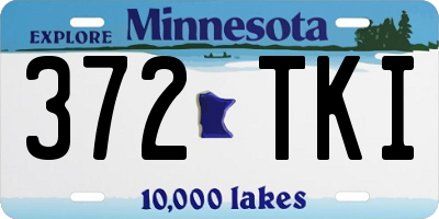 MN license plate 372TKI