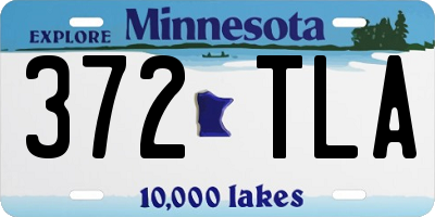 MN license plate 372TLA