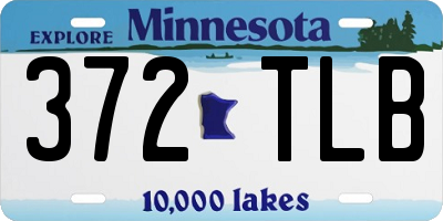 MN license plate 372TLB