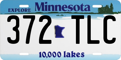 MN license plate 372TLC