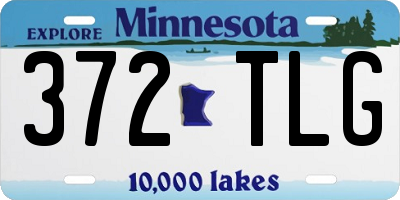 MN license plate 372TLG