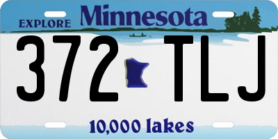 MN license plate 372TLJ