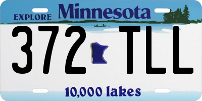 MN license plate 372TLL