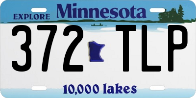 MN license plate 372TLP