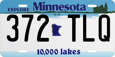 MN license plate 372TLQ