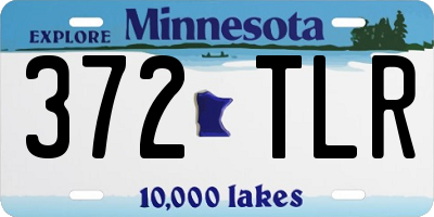 MN license plate 372TLR