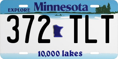 MN license plate 372TLT
