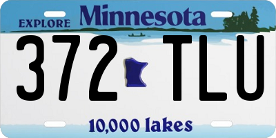 MN license plate 372TLU