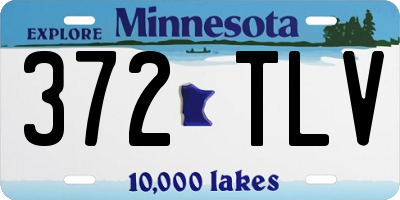 MN license plate 372TLV