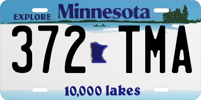 MN license plate 372TMA