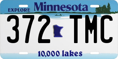 MN license plate 372TMC