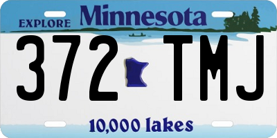 MN license plate 372TMJ