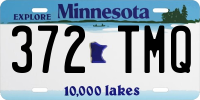 MN license plate 372TMQ