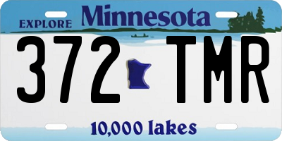 MN license plate 372TMR