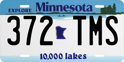 MN license plate 372TMS