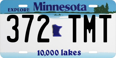 MN license plate 372TMT