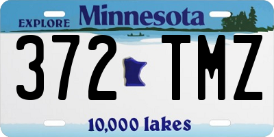 MN license plate 372TMZ
