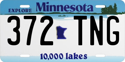 MN license plate 372TNG