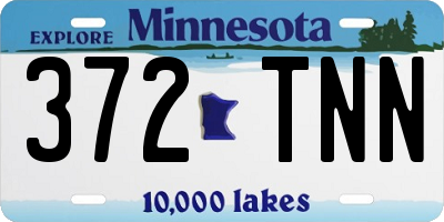 MN license plate 372TNN