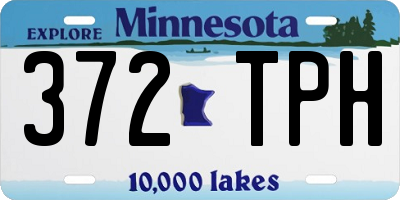 MN license plate 372TPH