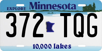 MN license plate 372TQG