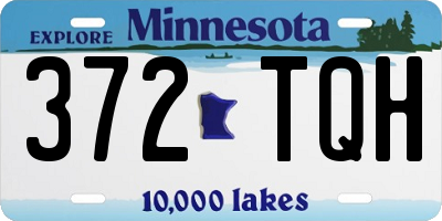 MN license plate 372TQH