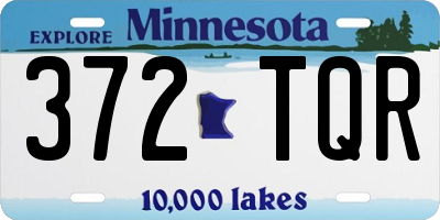 MN license plate 372TQR