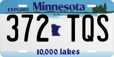 MN license plate 372TQS