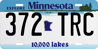 MN license plate 372TRC