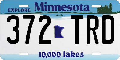 MN license plate 372TRD