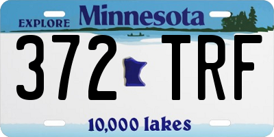 MN license plate 372TRF