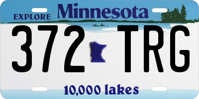 MN license plate 372TRG