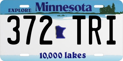 MN license plate 372TRI