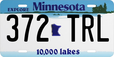 MN license plate 372TRL