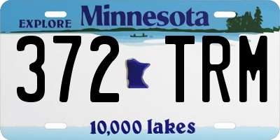 MN license plate 372TRM