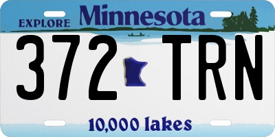 MN license plate 372TRN