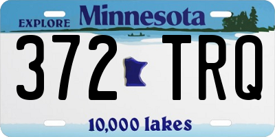 MN license plate 372TRQ