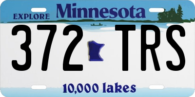 MN license plate 372TRS