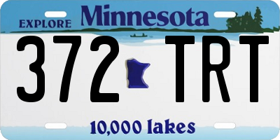 MN license plate 372TRT