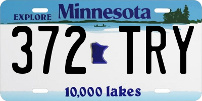 MN license plate 372TRY