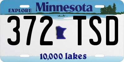 MN license plate 372TSD