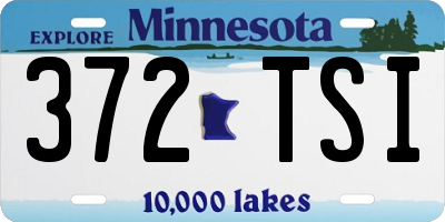MN license plate 372TSI
